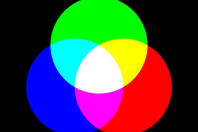 Diseños vibrantes con colores primarios y secundarios