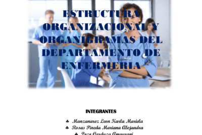 Estructura del Departamento de Enfermería en un hospital