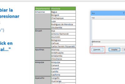 Cómo llenar celdas en Excel con datos de otra celda