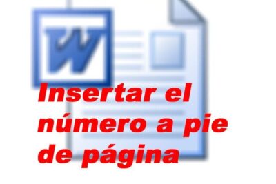 Insertar número de página en Word desde la tercera página
