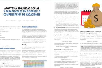 Pago de Vacaciones no Disfrutadas: Cálculo Base Cotización